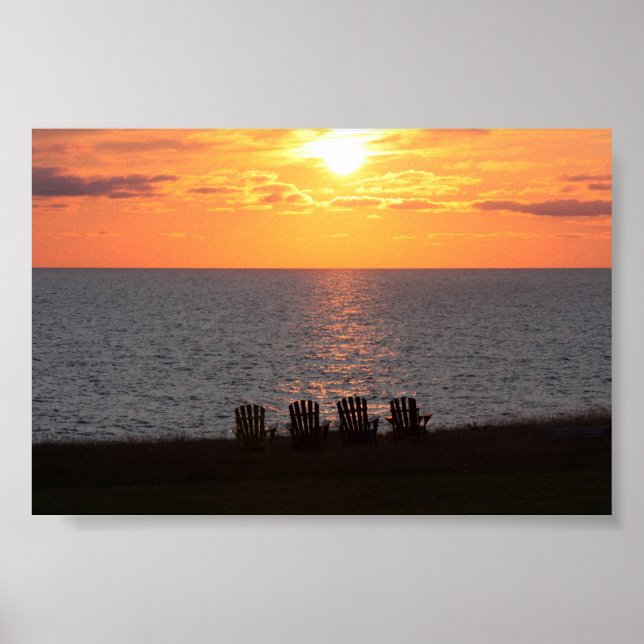 Friedlicher Abend Sunset Poster (Vorne)