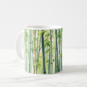 Friedlicher Bambuswald im Wasser Kaffeetasse