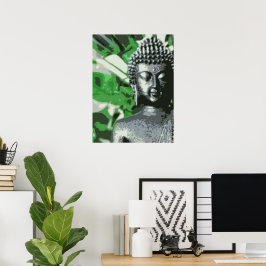 Friedlicher Buddha-Meditationsposter – Nahaufnahme Poster
