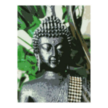 Friedlicher Buddha-Meditationsposter – Zentrierter