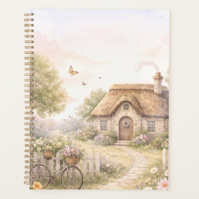 Friedlicher Cottage-Lebensplaner Planer (Vorderseite)