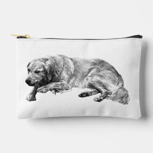 Friedlicher Fellhund inspiriert beruhigte Morgenri Zubehörtasche