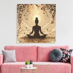 Friedlicher Geist – Minimale Meditationskunst Leinwanddruck