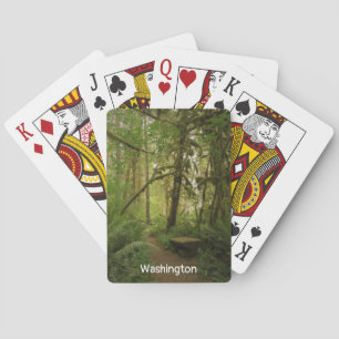 Friedlicher Grünwaldweg Washington Spielkarten