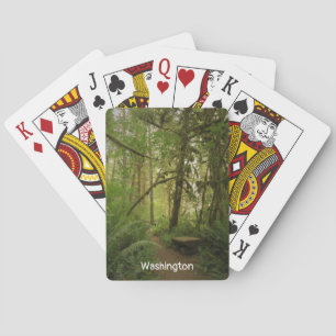 Friedlicher Grünwaldweg Washington Spielkarten