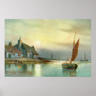 Friedlicher Hafen Poster