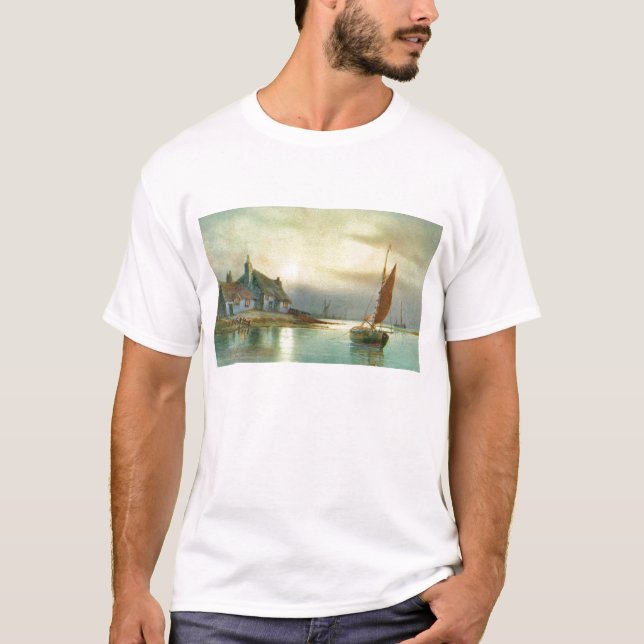 Friedlicher Hafen T-Shirt (Vorderseite)