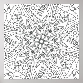 Friedlicher Herbst: Waldfärbung Poster