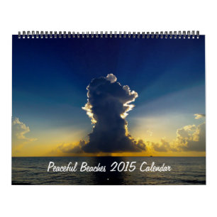 Friedlicher Kalender der Strand-2015