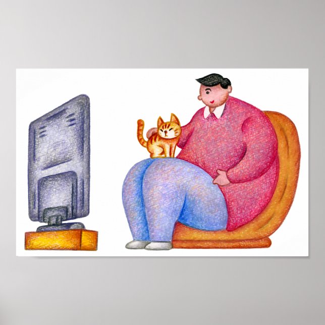 Friedlicher Nachmittag, erstklassiger Platz. Poster (Vorne)