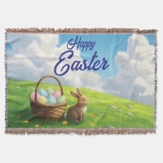 Friedlicher Ostervogelspringwiese Hase und Osterne Decke