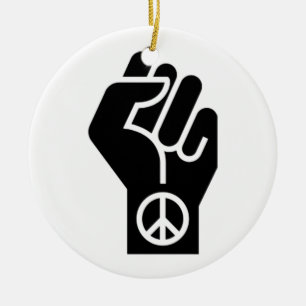 Friedlicher Protest Keramik Ornament