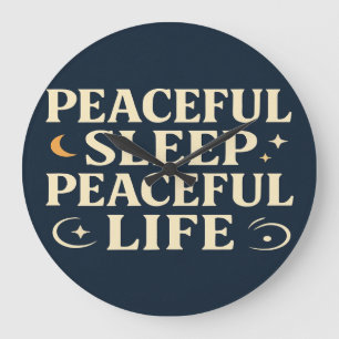 Friedlicher Schlaf Friedliches Leben Große Wanduhr