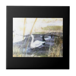 Friedlicher Schwan. . . Fliese