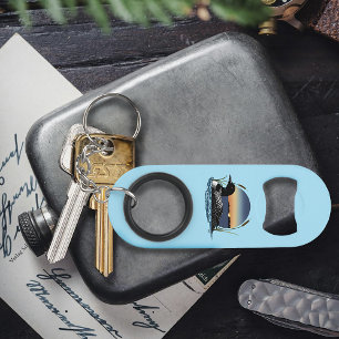 Friedlicher Sterntaucher Sonnenuntergang Blau Wild Mini Flaschenöffner