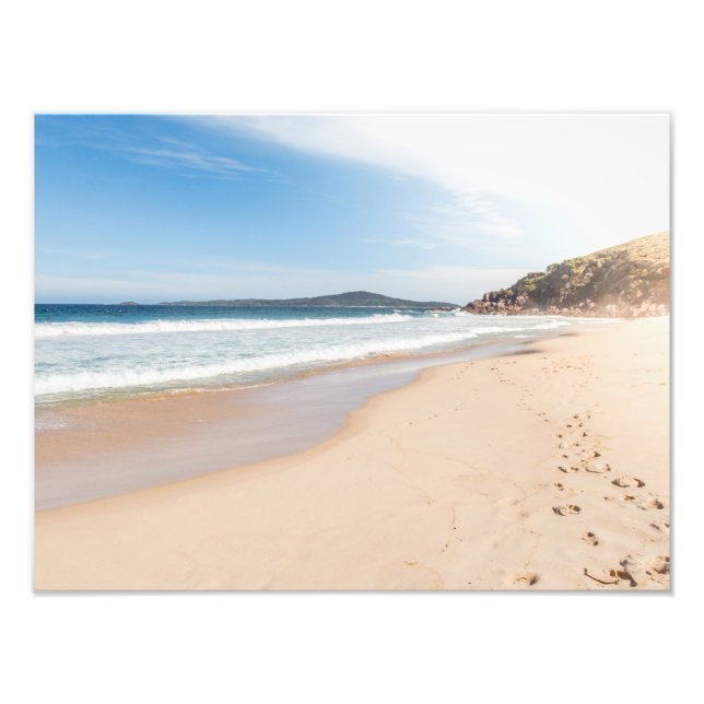 Friedlicher Strandausdruck Fotodruck (Vorne)