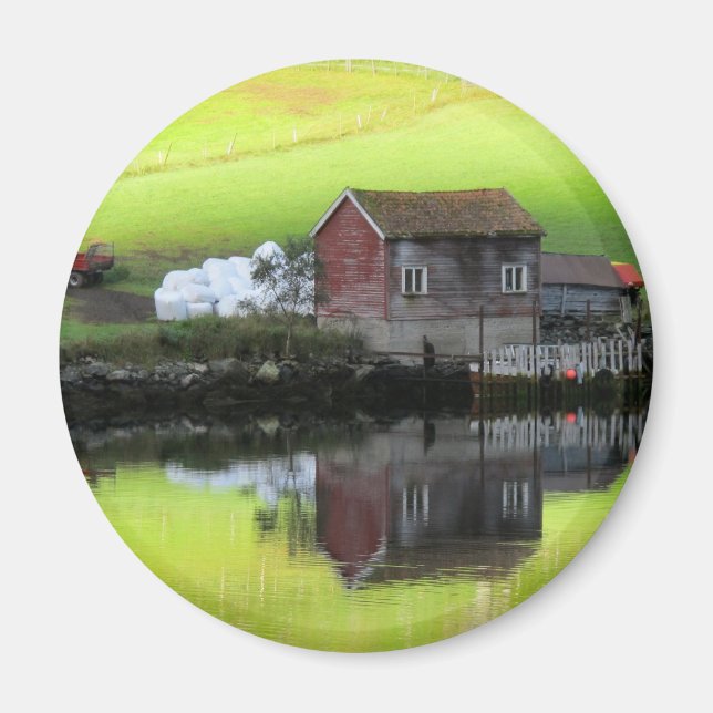 Friedlicher Szenenmagnet Magnet (Vorne)