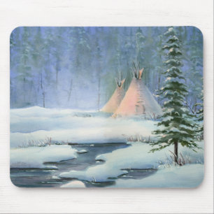 FRIEDLICHER TIPI durch SHARON SHARPE Mousepad