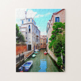 Friedlicher Venedig-Kanal, italienische Szene, Ita