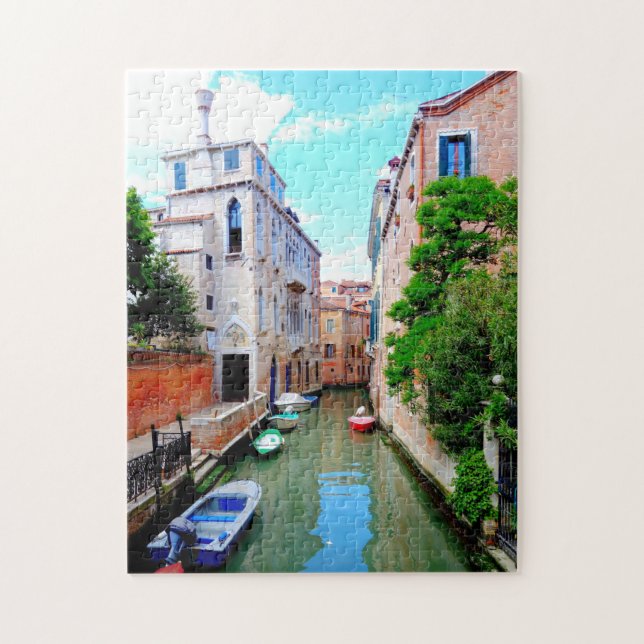 Friedlicher Venedig-Kanal, italienische Szene, Ita (Vertikal)