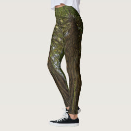 Friedlicher Wald mit goldenem Licht Foto Legging Leggings