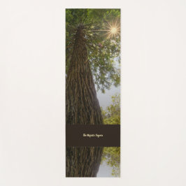Friedlicher Wald Mit Goldenem Licht Foto Yoga-Matt Yogamatte