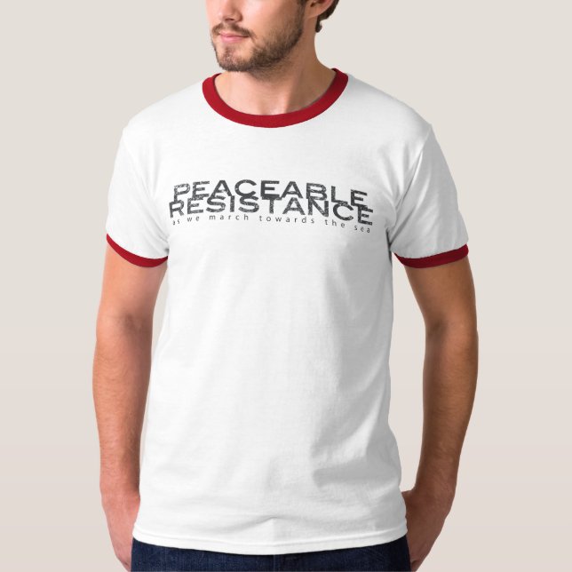 Friedlicher Widerstand T-Shirt (Vorderseite)