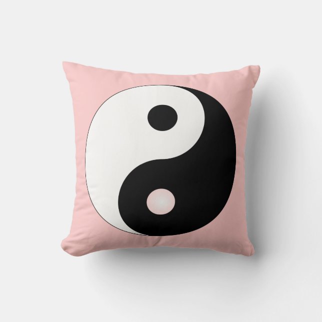 Friedlicher Yin Yang Kissen (Vorderseite)