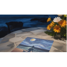 Friedlicher Yoga Meditation Mondlicht Himmelsangeb