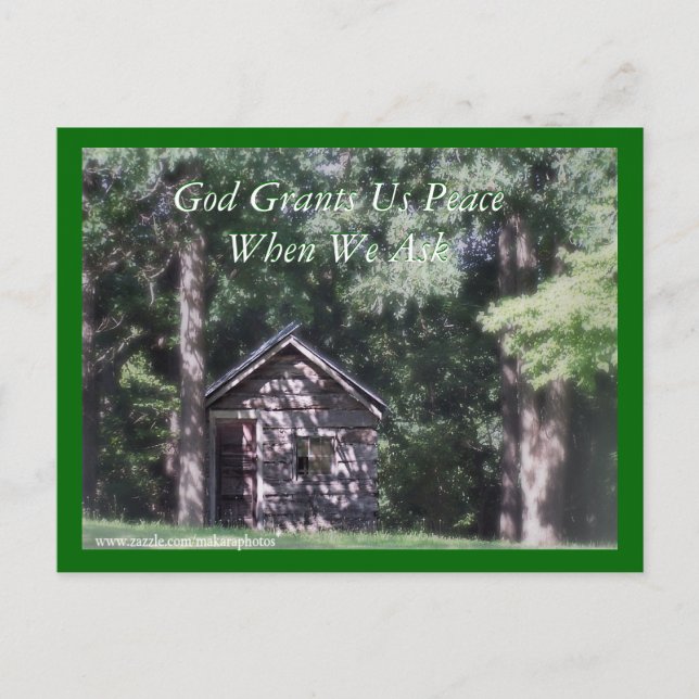 friedlichErmutigendCard anpassen Postkarte (Vorderseite)