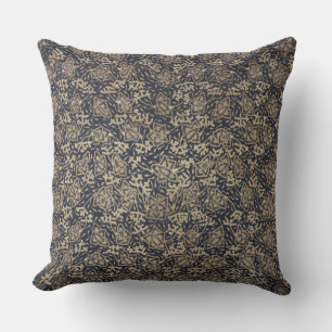 Friedliches Blau und Cream Batik Kissen
