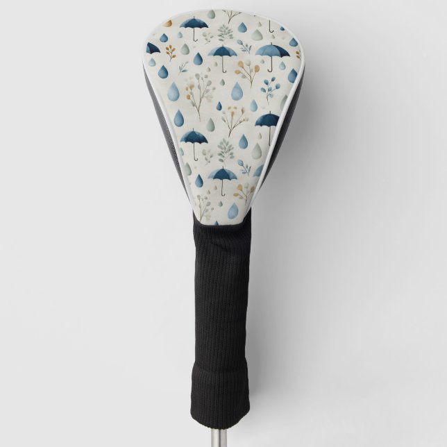 Friedliches Blumengarten-Blumenmuster (3) Golf Headcover (Vorderseite)