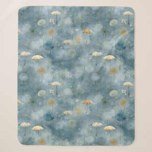 Friedliches Blumengarten-Blumenmuster (6) Sherpadecke