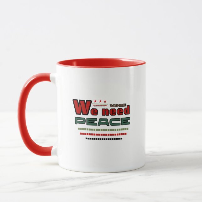 Friedliches Design Tasse (Links)