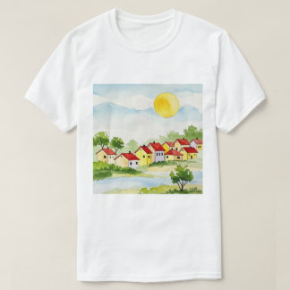 Friedliches Dorf T-Shirt