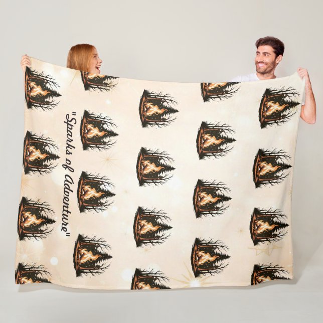 "Friedliches Funkdesign" Fleecedecke (Beispiel)