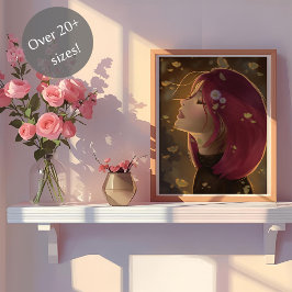 Friedliches Goldenes Glühen Poster