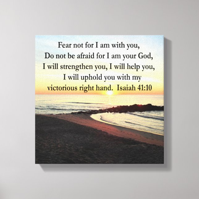 FRIEDLICHES ISAIAH 41:10 SONNENRISE-FOTO LEINWANDDRUCK (Vorderseite)