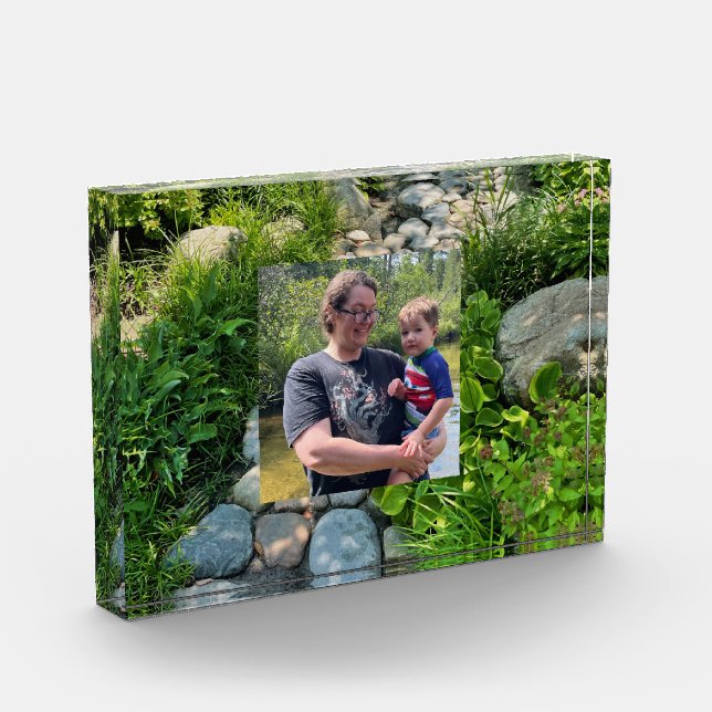 Friedliches Muster für den Sonnenlichtweg Fotoblock (Links)