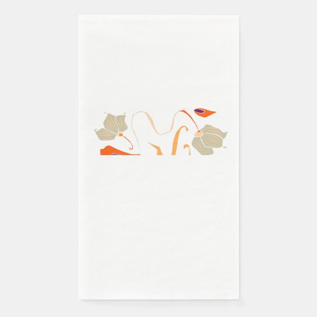 Friedliches Naturpapier Napkin Serviette (Vorderseite)