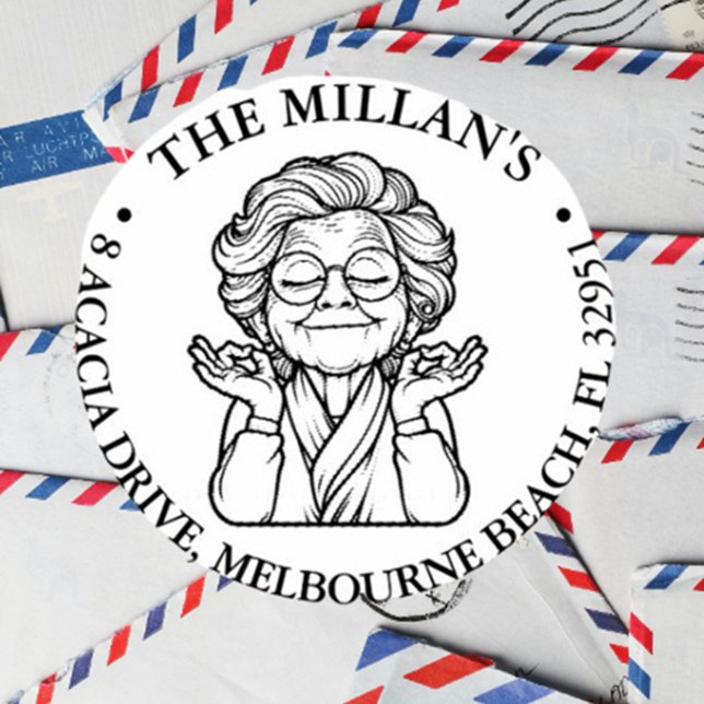 friedliches Oma Permastempel (I wanted to share something heartfelt with you—a self-inking stamp inspired by the peaceful spirit  )