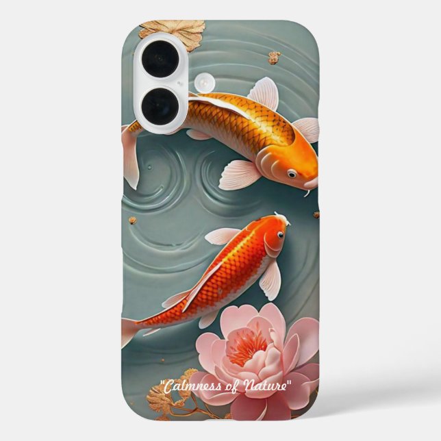 "Friedliches Teichleben" iPhone 16 Hülle (Rückseite)