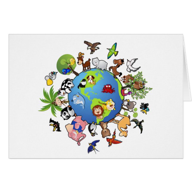 Friedliches Tierreich - Tiere in der ganzen Welt (Vorderseite (Horizontal))