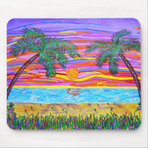 Friedliches tropisches Paradies Mousepad