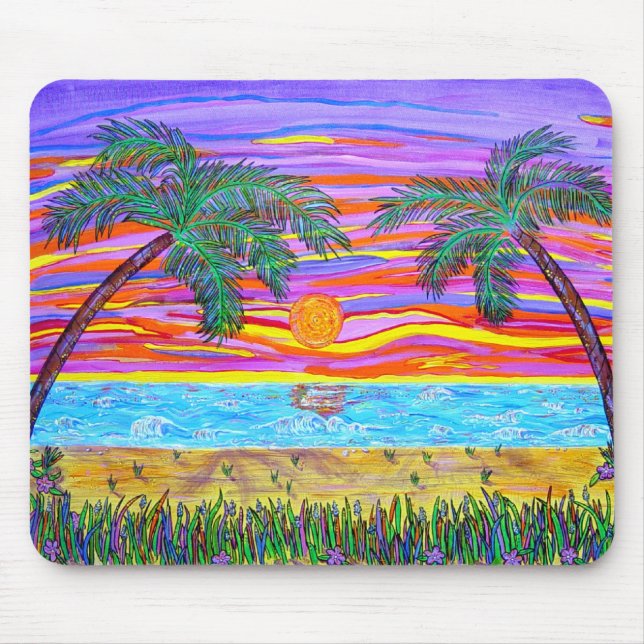 Friedliches tropisches Paradies Mousepad (Vorne)