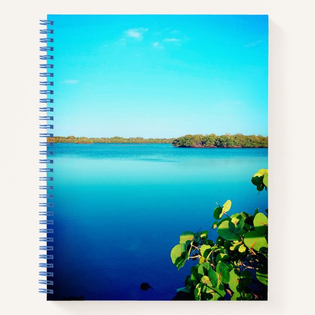 Friedliches Wasser Notizbuch (Vorderseite)