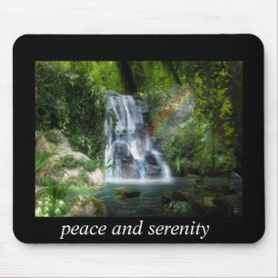 friedliches Wasserfall mousepad