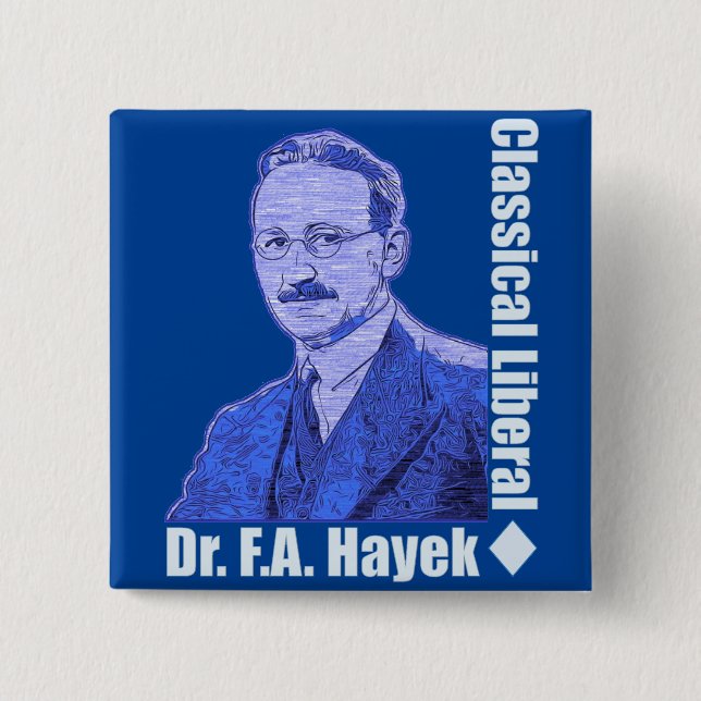 Friedrich August von Hayek Button (Vorderseite)