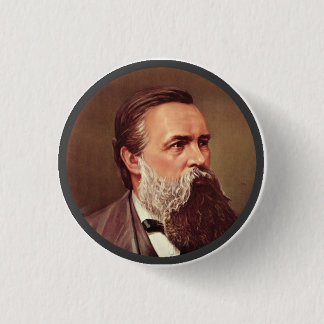 Friedrich Engels - Revers-Button Button