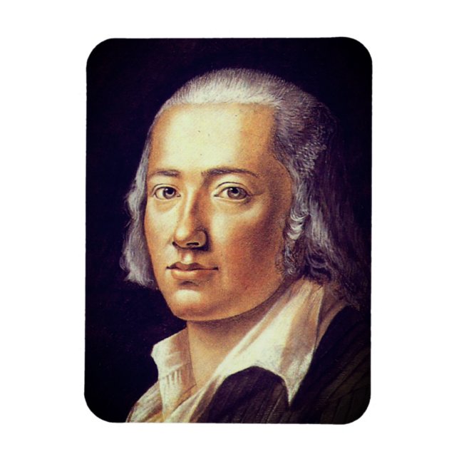 Friedrich Hölderlin von Franz Carl Hiemer, 1792 Magnet (Vertikal)